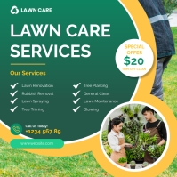 Lawn care, Gardening Square Template Isikwele (1:1)