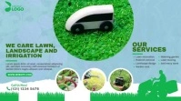 Lawn Care & Gardening Services Twitter-Beitrag template