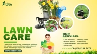 Lawn Care & Gardening Services Twitter Post template