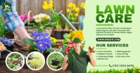 Lawn Care & Gardening Services Gedeelde afbeelding op Facebook template