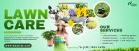 Lawn Care & Gardening Services Couverture Facebook template