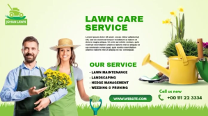 Lawn Care & Gardening Services template