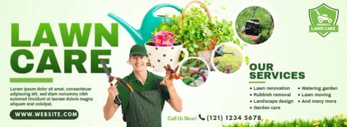 Lawn Care & Gardening Services template