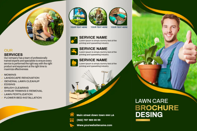 Lawn care brochure design Template PosterMyWall Lawn care brochure design Template PosterMyWall