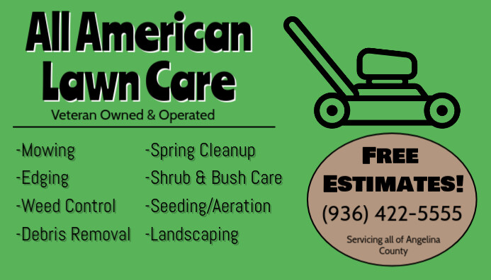 Lawn Care Business Card template