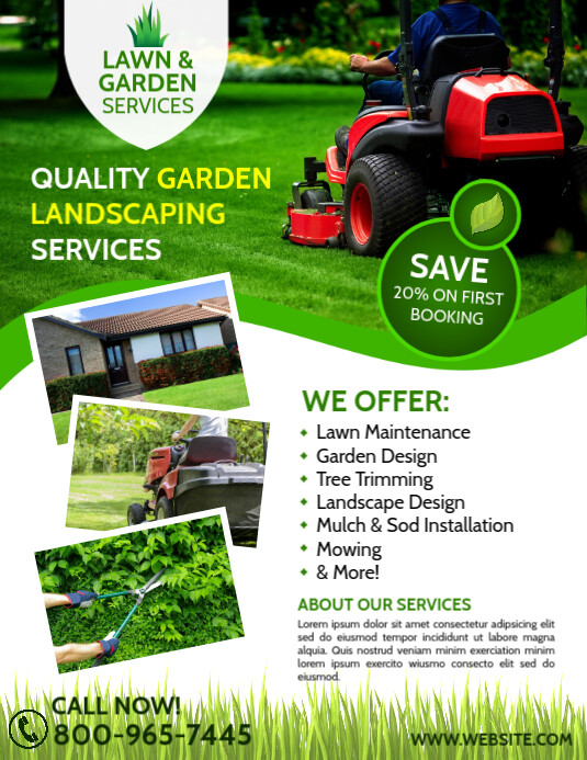 Copy of Lawn Care PosterMyWall