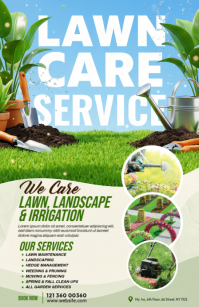 Lawn Care Tabloide template