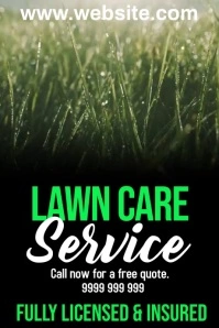 Lawn Care Poster template