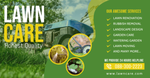 Lawn Care Facebook Share Post template