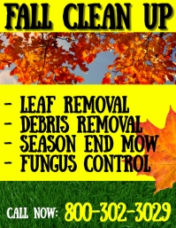 Fall Clean Up Graphics Lawn Care Fall Clean Up Flyer Template | PosterMyWall