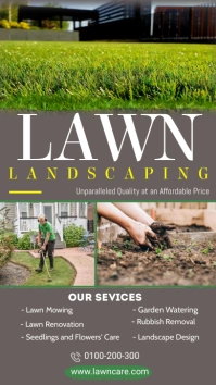 lawn care flyer Instagram Story template