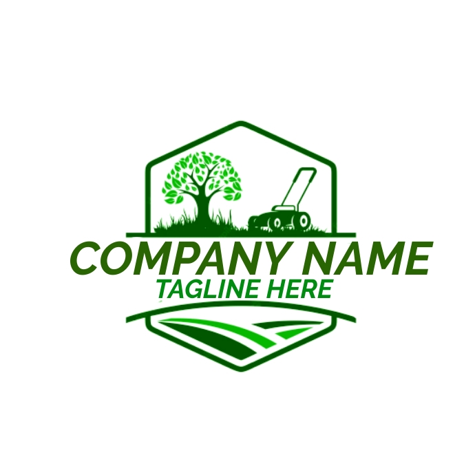 lawn care logo 徽标 template