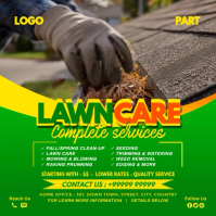 Lawn Care Service Ad Post Template Instagram Plasing