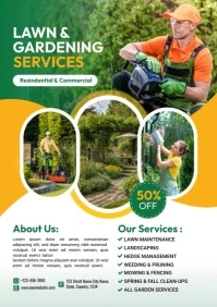 lawn care service A4 template