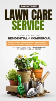 lawn care service Instagram Story template