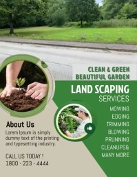 LAWN CARE SERVICE FLYER template
