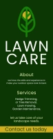 lawn Care service flyer Door Hanger template