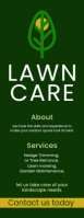 Green lawn Care service flyer Zawieszka na drzwi Template