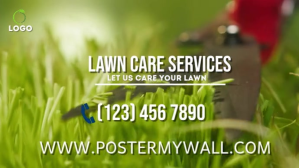 lawn care service l house care ad Digitalt display (16:9) template