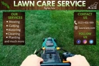 Lawn Care Service Template Banner 4' × 6'