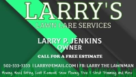 Lawn Care Services Business Card template