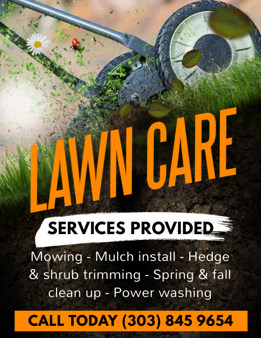 Copy of Lawn Care Services Flyer PosterMyWall
