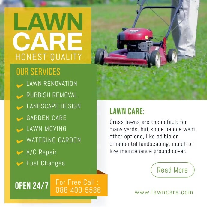 Lawn Care Social Media Post Template PosterMyWall