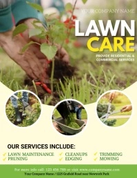 lawn mowing, lawn care, lawn video, lawn Flyer (US Letter) template