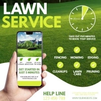 lawn mowing, lawn, lawn service, lawn care Instagram na Post template