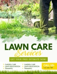 lawn mowing, lawn, lawn service, lawn care Flyer (US Letter) template