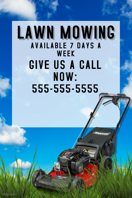 LAWN MOWING AD Template PosterMyWall LAWN MOWING AD Template PosterMyWall