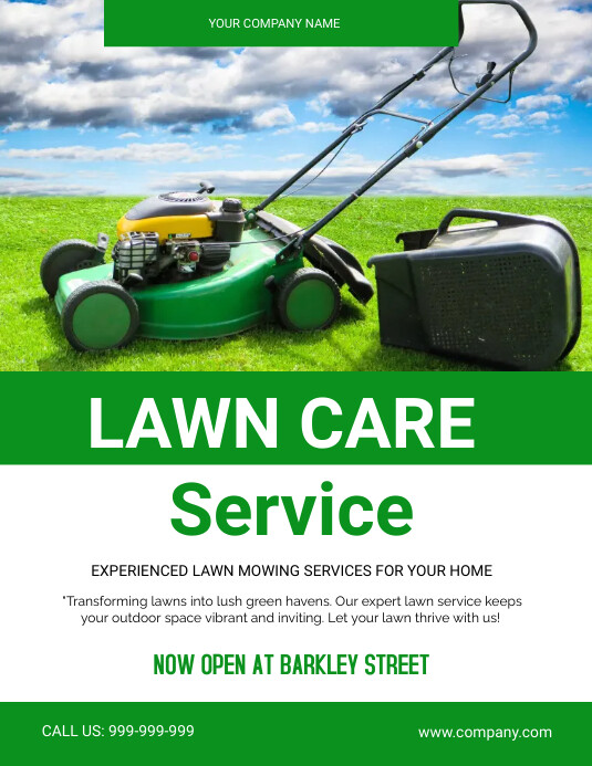Lawn mowing Template PosterMyWall