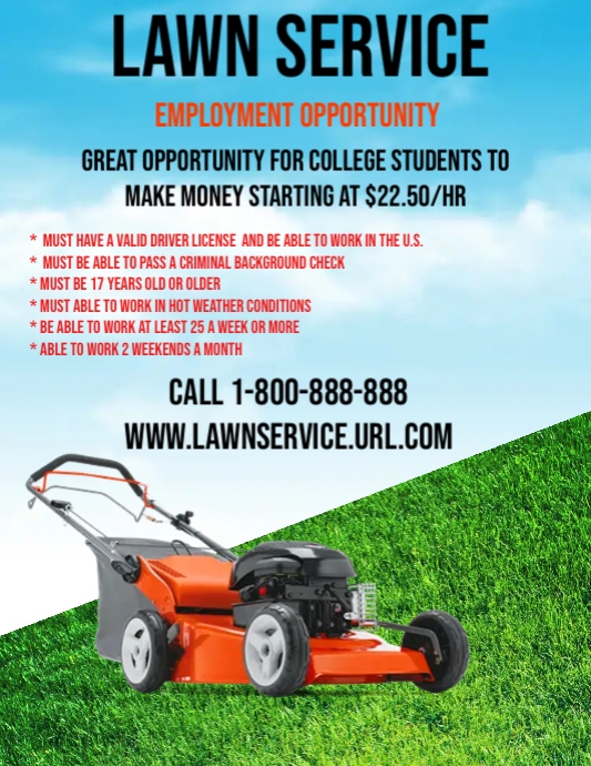 Lawn Mowing Hiring Template PosterMyWall lawn-mowing-hiring-template-postermywall