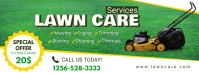 Lawn Mowing Service Facebook Header template