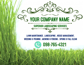 Lawn Service Flyer (US Letter) template