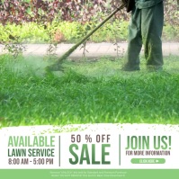 Lawn Service Instagram Post template