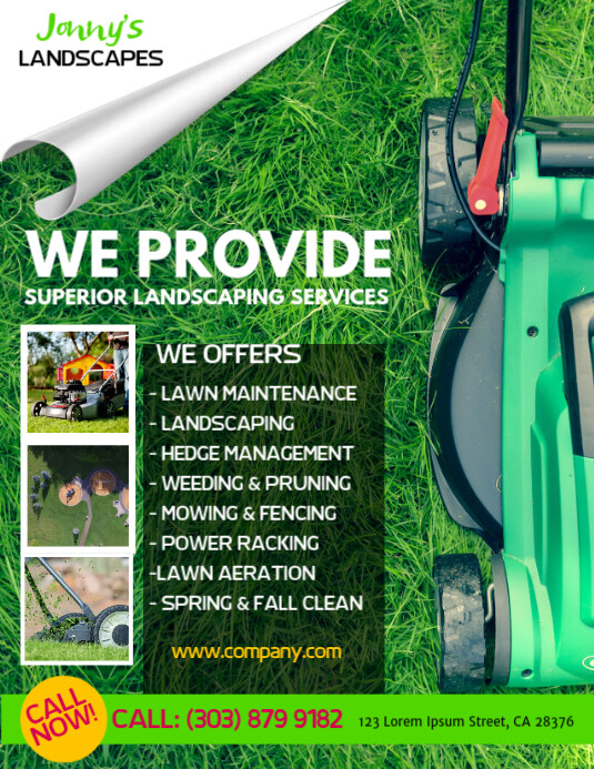 Lawn Service Flyer Template PosterMyWall