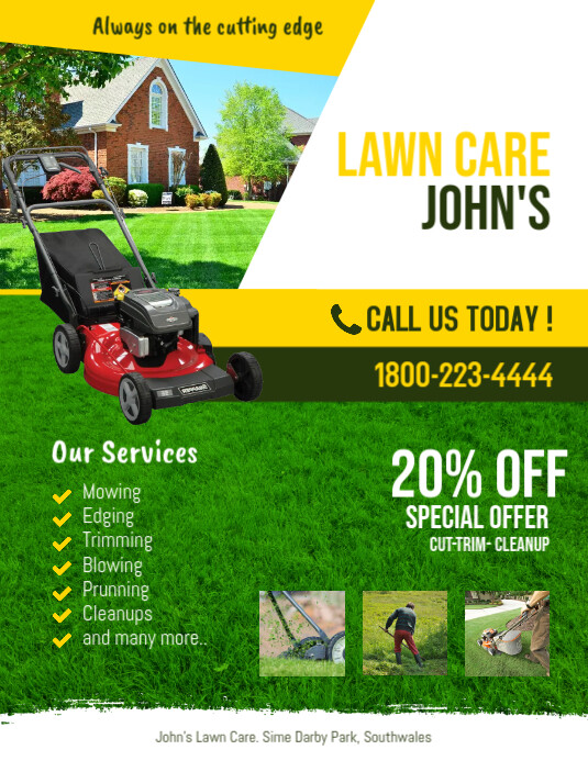 Lawn Service Flyer Template PosterMyWall
