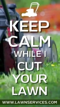 Lawn Service Gardening Promo Video Template Digital Display (9:16)