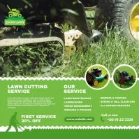 lawn service Instagram post Wpis na Instagrama template