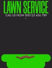 Lawn Service Template Flyer (Letter pang-US)