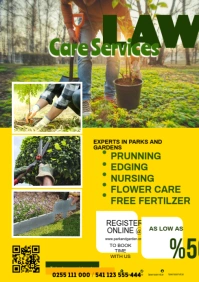 Lawn services 2 A2 template