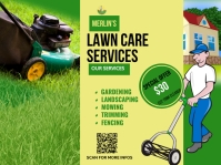 LAWN SERVICES Yard Sign template