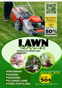Lawn services A2 template