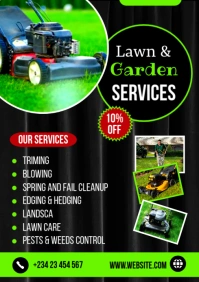 Lawn services A4 template