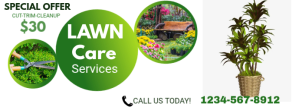 Lawn Services Facebook-coverfoto template
