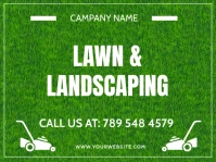 Lawncare services Yard Sign template