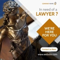 lawyer minimal services video advertisement Сообщение Instagram template