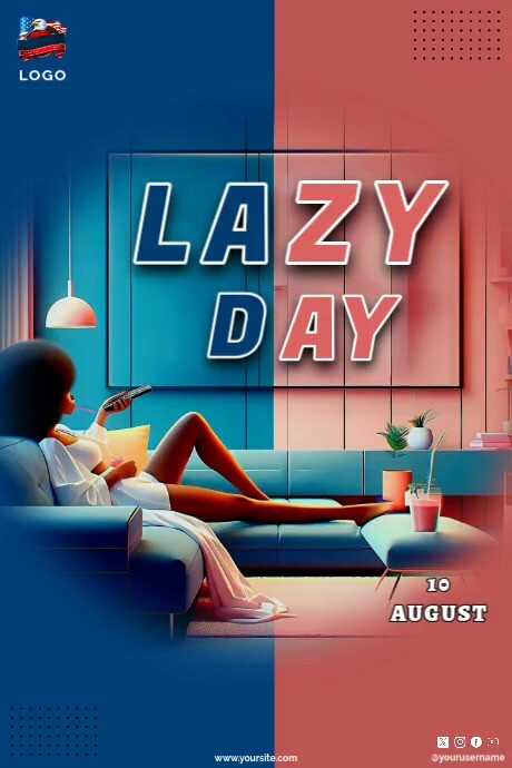 Lazy Day Poster template