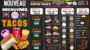 Le meilleur des tacos Digital Display (16:9) template